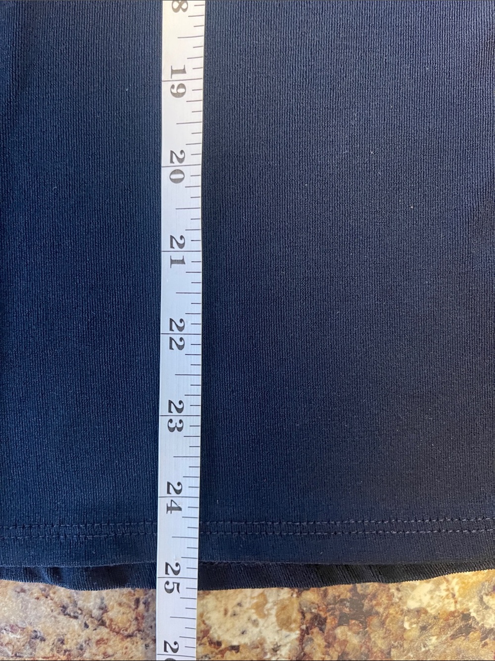 Traveler’s By Chicos Navy Short Cap Sleeve Open Front Cardigan Back Buttons - Picture 6 of 8